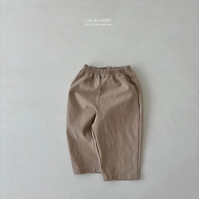 🇰🇷韓國童裝｜2025秋款🍂LALALAND百搭素色寬口褲-細節圖5
