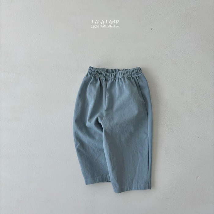 🇰🇷韓國童裝｜2025秋款🍂LALALAND百搭素色寬口褲-細節圖6