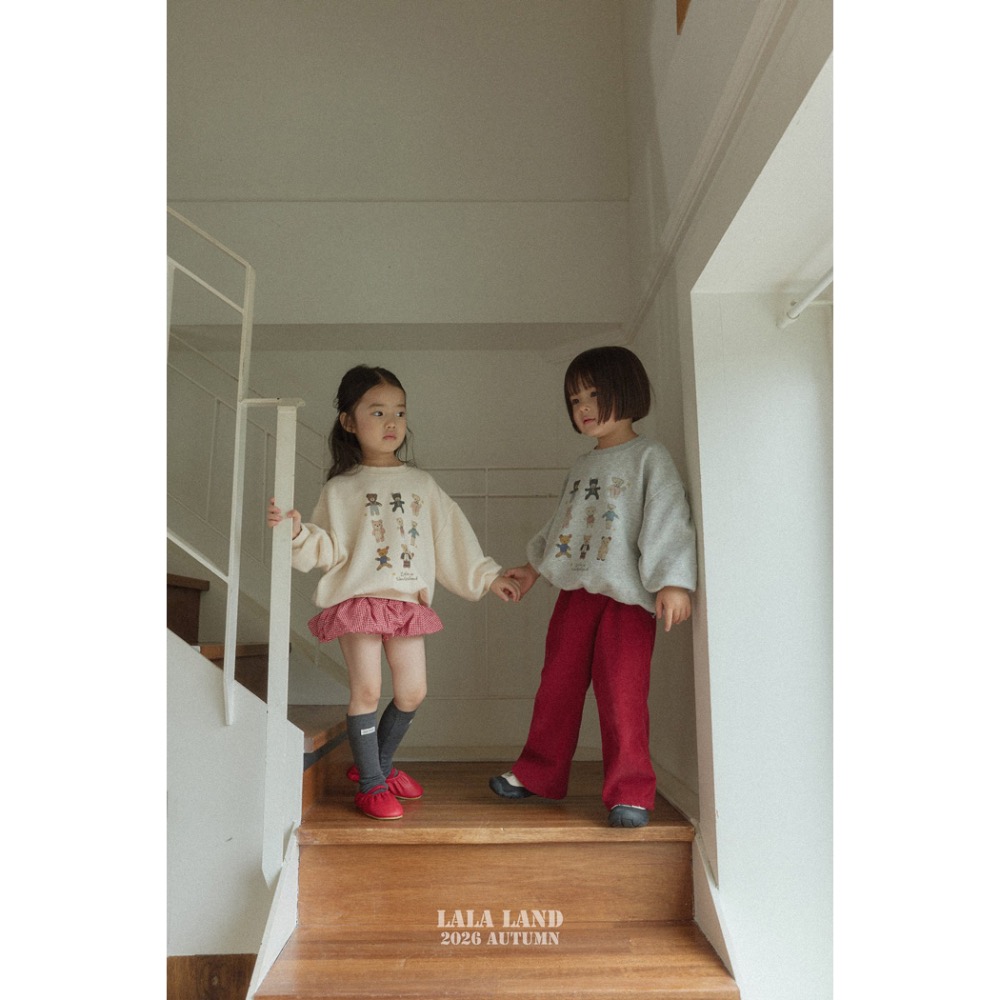 🇰🇷韓國童裝｜2026秋款🍂LALALAND百搭素色寬口褲-細節圖2