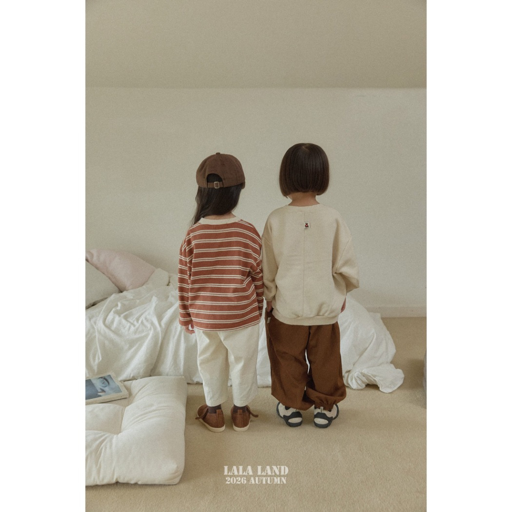 🇰🇷韓國童裝｜2026秋款🍂LALALAND素色純棉褲-細節圖3