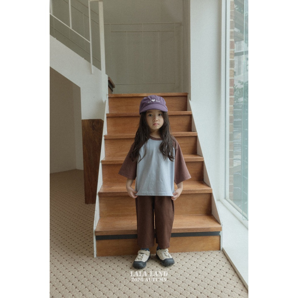 🇰🇷韓國童裝｜2026秋款🍂LALALAND素色純棉褲-細節圖4