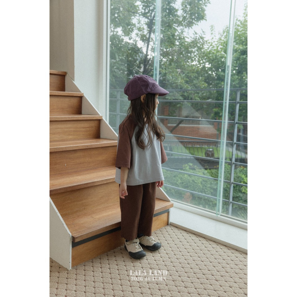🇰🇷韓國童裝｜2026秋款🍂LALALAND素色純棉褲-細節圖7