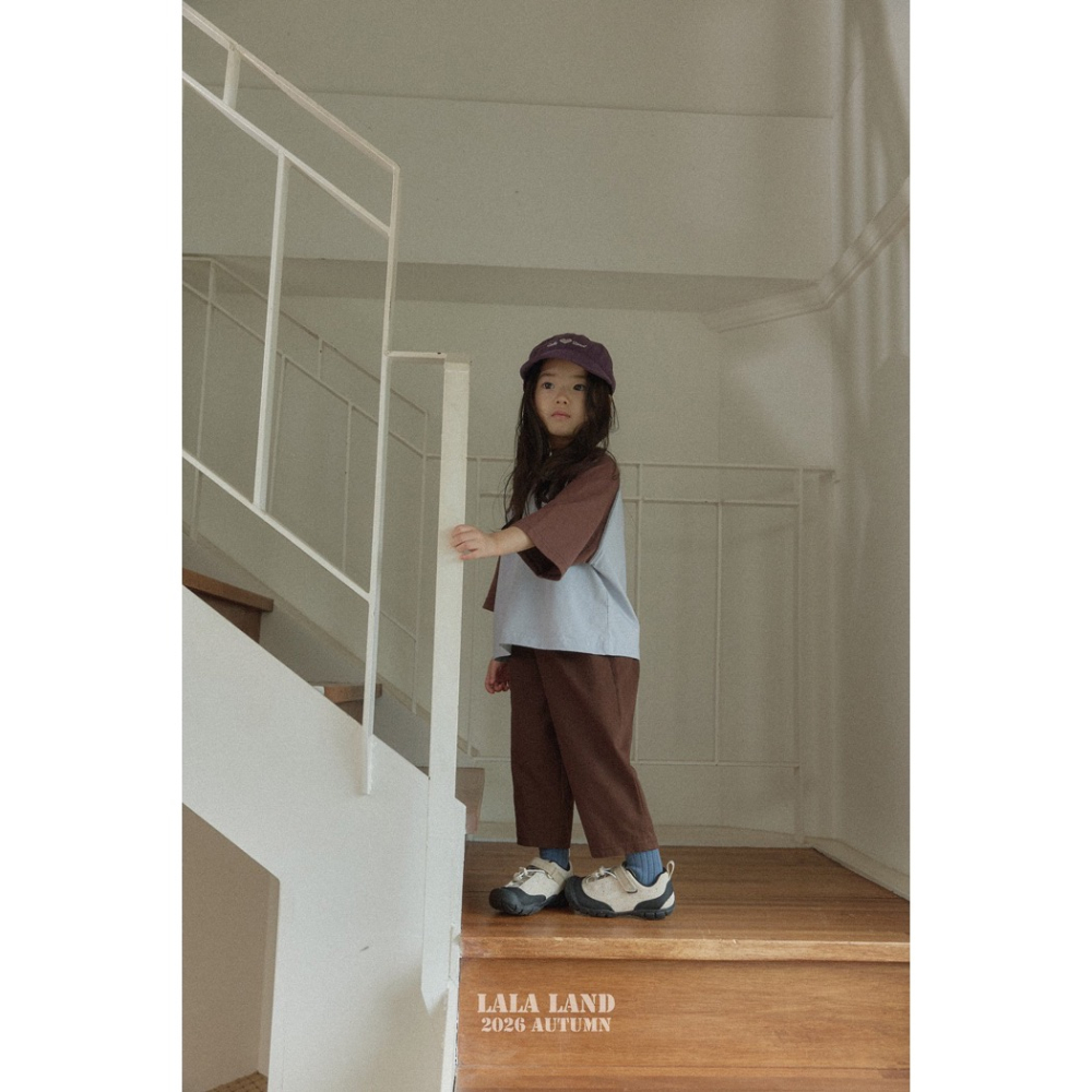 🇰🇷韓國童裝｜2026秋款🍂LALALAND素色純棉褲-細節圖8