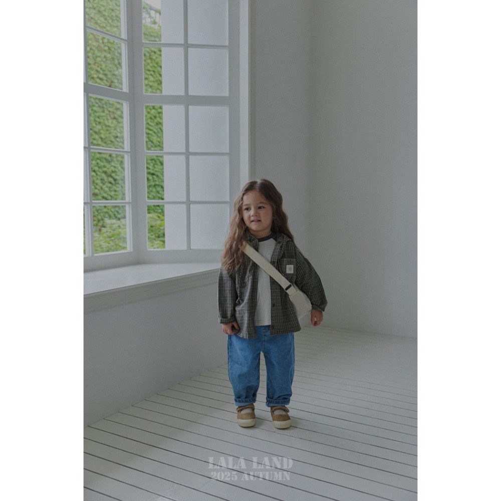 🇰🇷韓國童裝｜2026秋款🍂LALALAND格紋褲-細節圖7