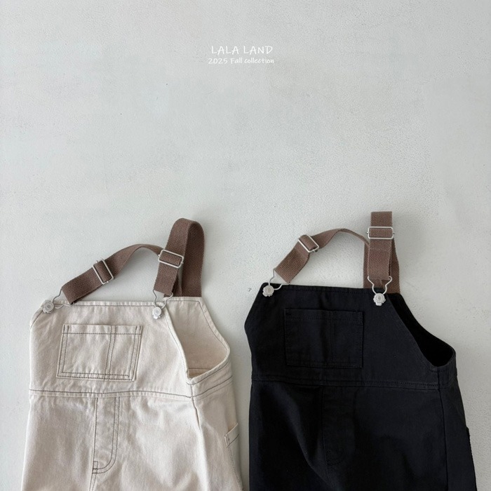 🇰🇷韓國童裝｜2025秋款🍂LALALAND牛仔連身吊帶褲-細節圖2