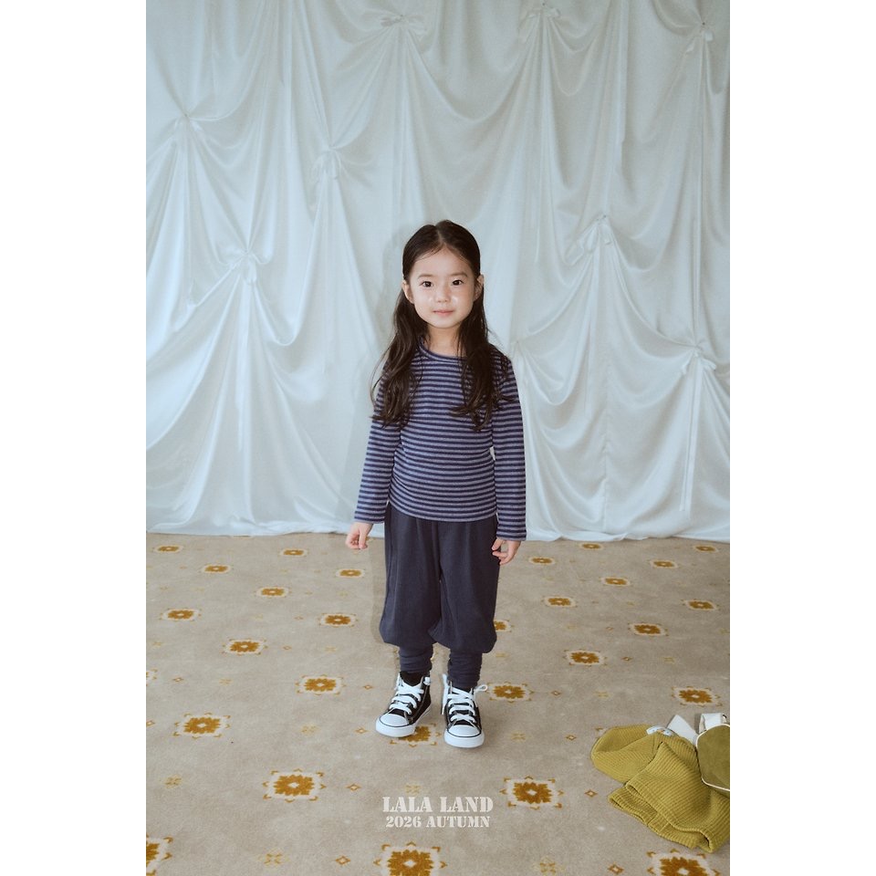 🇰🇷韓國童裝｜2026秋款🍂LALALAND繆斯條紋上衣-細節圖5