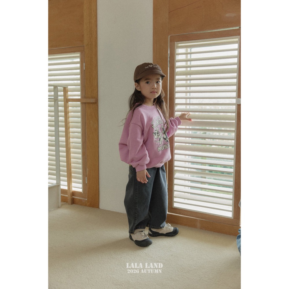🇰🇷韓國童裝｜2026秋款🍂LALALAND貓咪跳舞衛衣上衣-細節圖6
