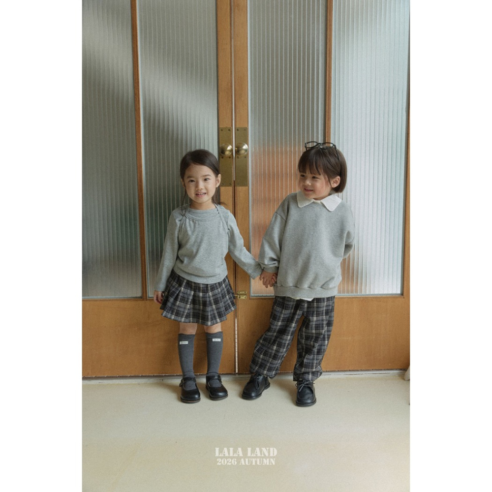 🇰🇷韓國童裝｜2026秋款🍂LALALAND品牌衛衣圓弧剪接衛衣-細節圖7