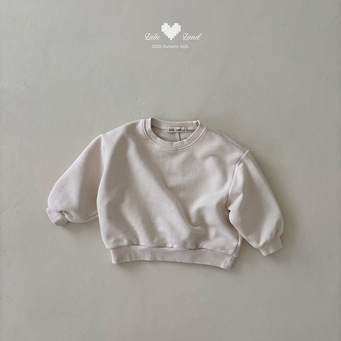 🇰🇷韓國童裝｜2026秋款🍂LALALAND品牌衛衣圓弧剪接衛衣-規格圖10