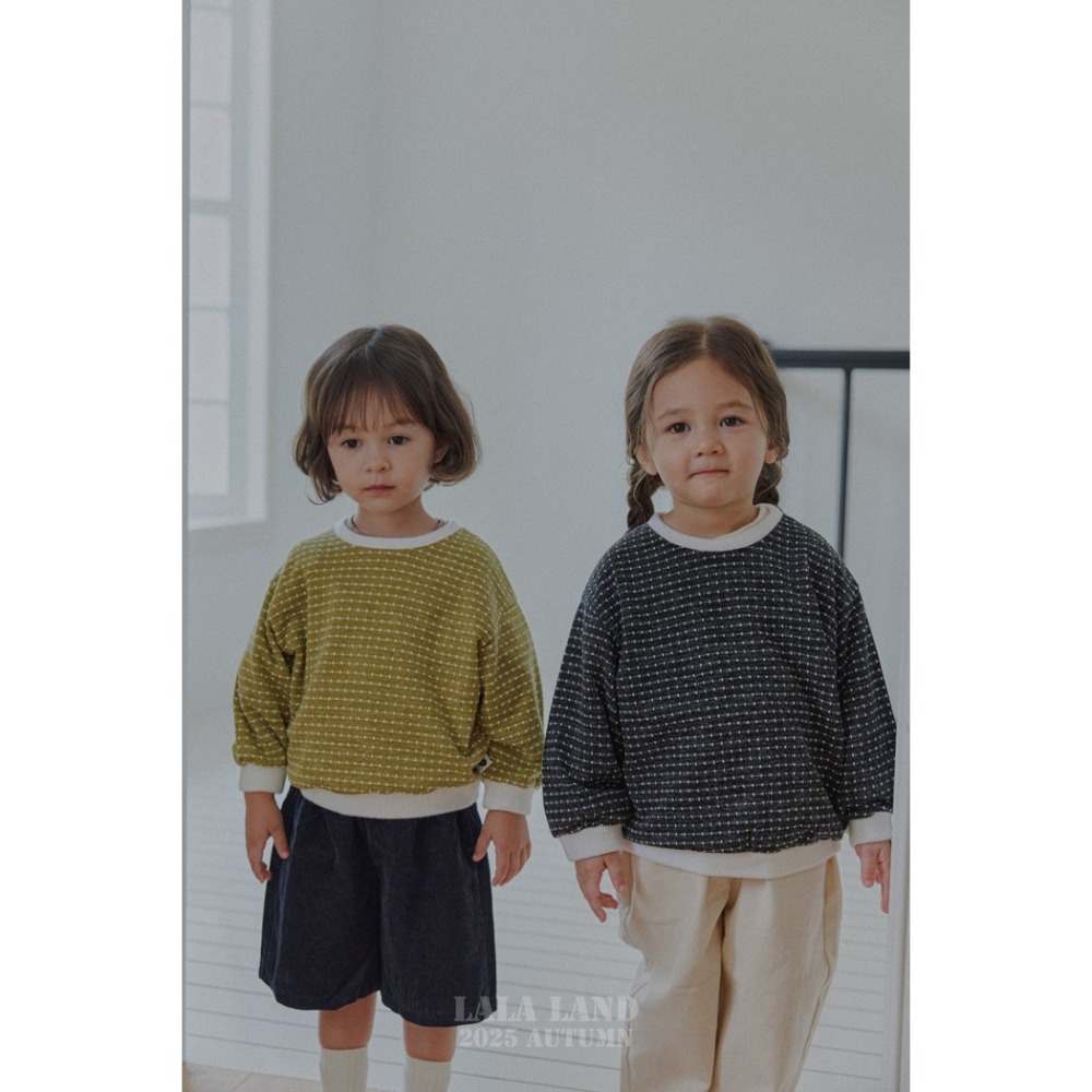 🇰🇷韓國童裝｜2025秋款🍂LALALAND點點針織衫-細節圖7