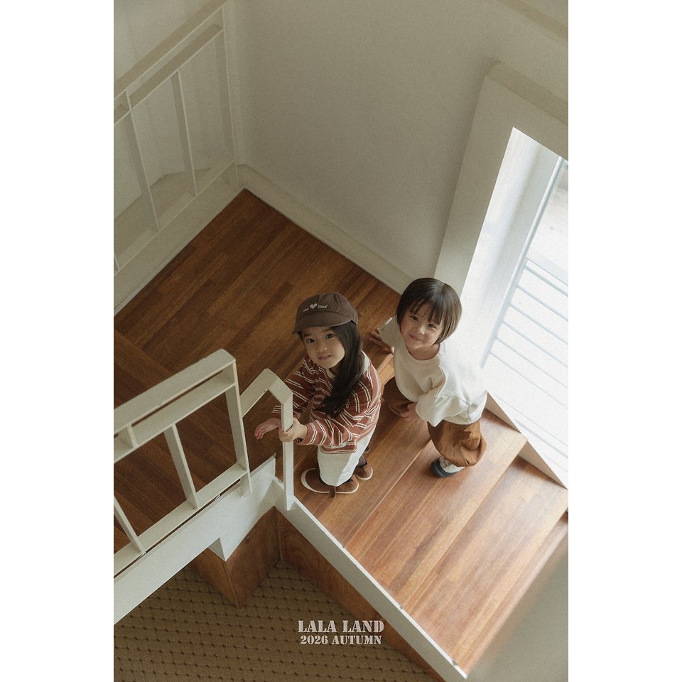 🇰🇷韓國童裝｜2026秋款🍂LALALAND條紋衛衣上衣-細節圖9
