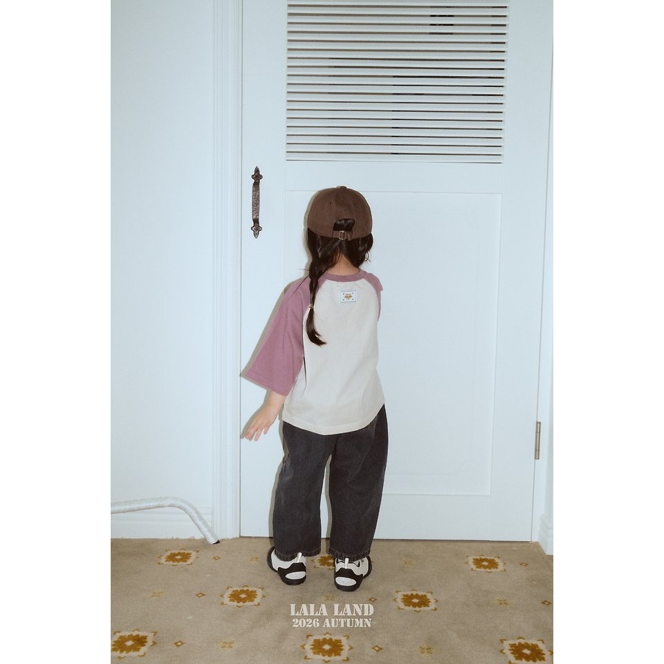 🇰🇷韓國童裝｜2026秋款🍂LALALAND品牌插肩袖上衣-細節圖5