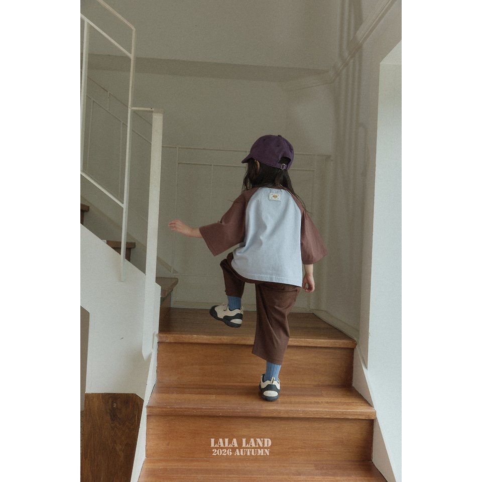 🇰🇷韓國童裝｜2026秋款🍂LALALAND品牌插肩袖上衣-細節圖10