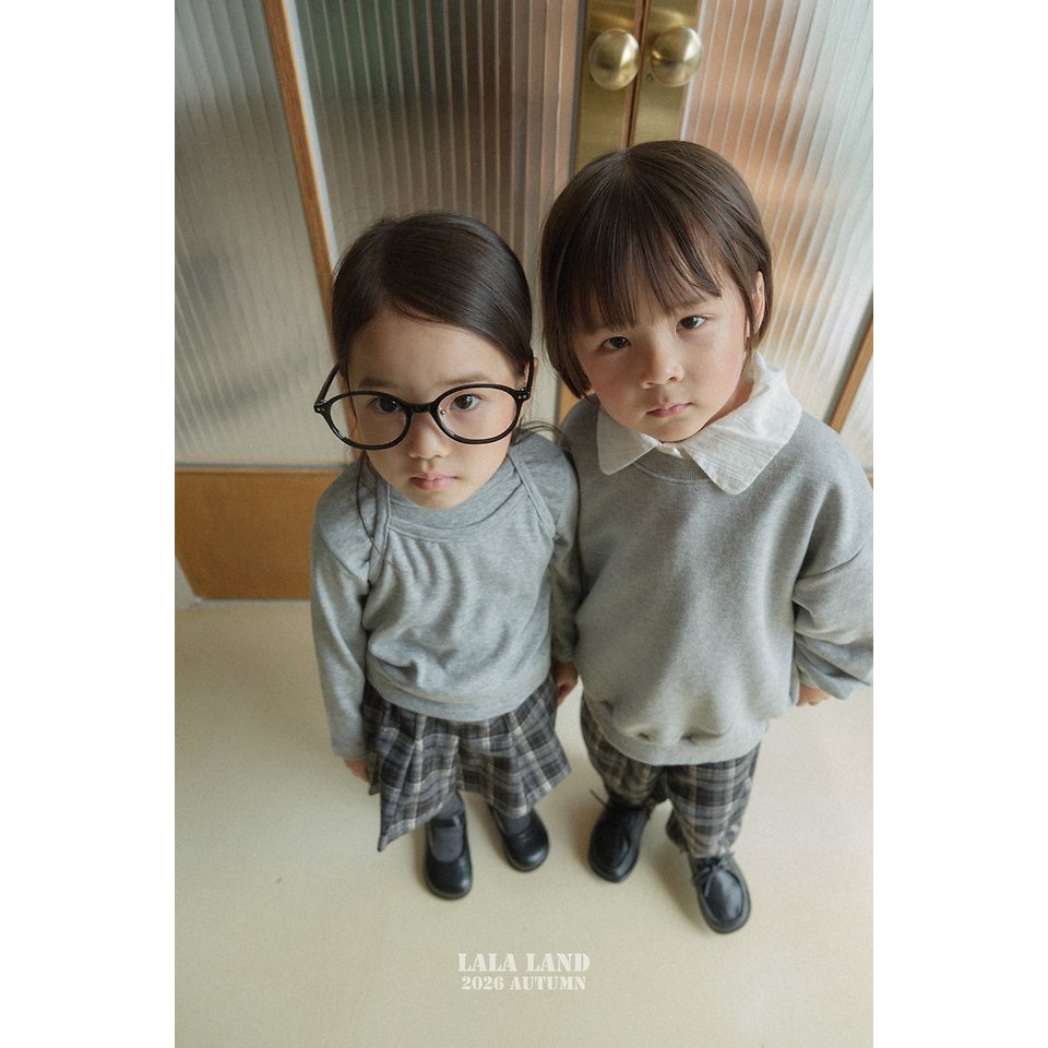 🇰🇷韓國童裝｜2026秋款🍂LALALAND繞脖假兩件上衣-細節圖8