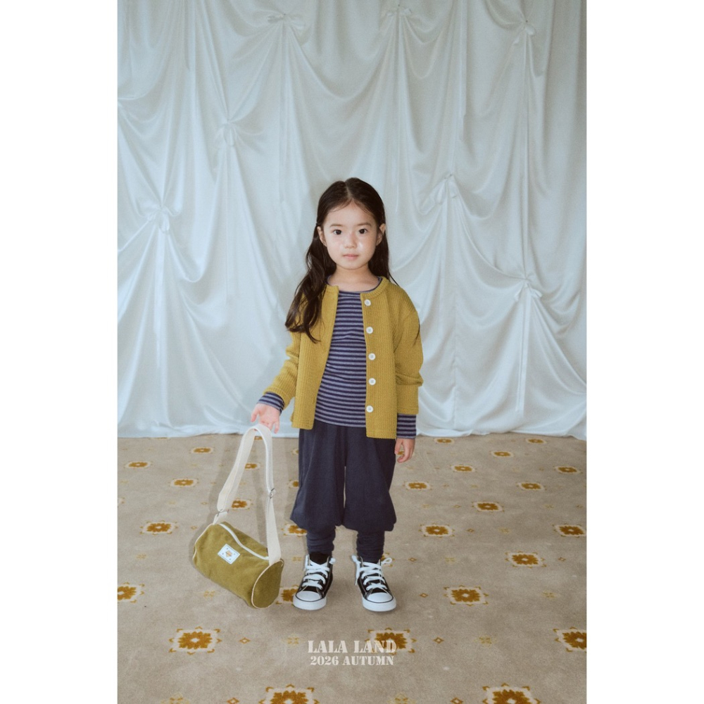 🇰🇷韓國童裝｜2026秋款🍂LALALAND護套褲/羅紋拼接長褲-細節圖4
