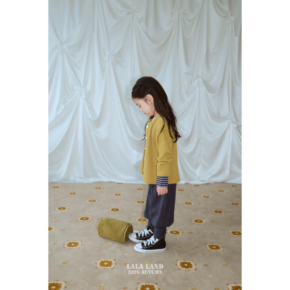 🇰🇷韓國童裝｜2026秋款🍂LALALAND護套褲/羅紋拼接長褲-細節圖5
