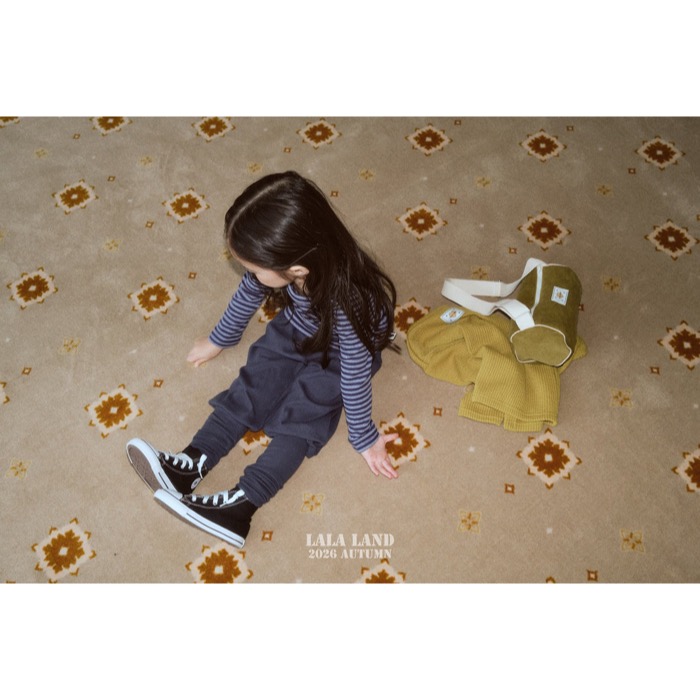 🇰🇷韓國童裝｜2026秋款🍂LALALAND護套褲/羅紋拼接長褲-細節圖7