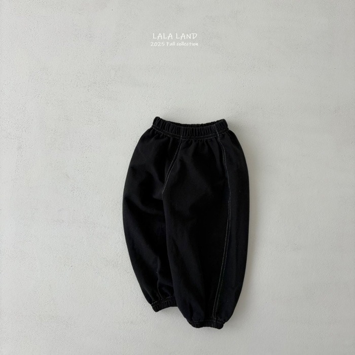 🇰🇷韓國童裝｜2025秋款🍂LALALAND黑白休閒束口褲-規格圖11