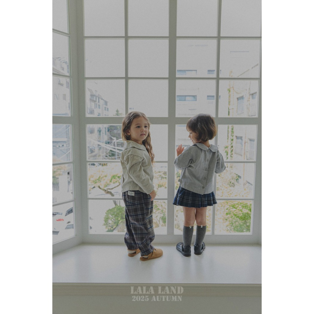 🇰🇷韓國童裝｜2025秋款🍂LALALAND格紋褲-細節圖7