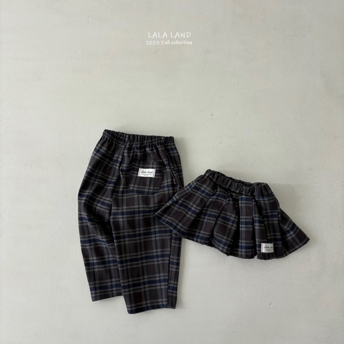 🇰🇷韓國童裝｜2025秋款🍂LALALAND格紋褲-細節圖9