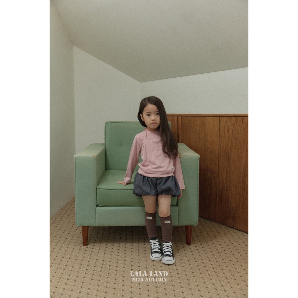 🇰🇷韓國童裝｜2026秋款🍂LALALAND格紋褲短褲氣球褲-細節圖4