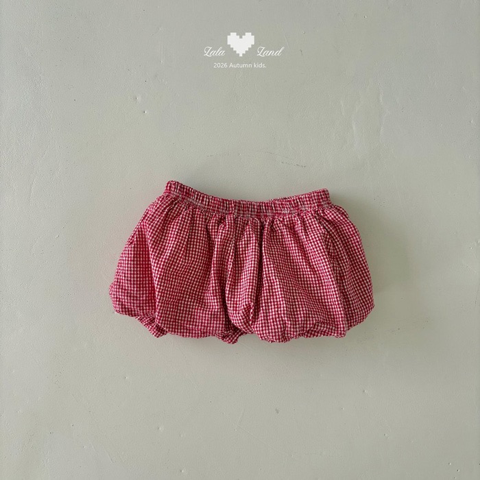 🇰🇷韓國童裝｜2026秋款🍂LALALAND格紋褲短褲氣球褲-細節圖8