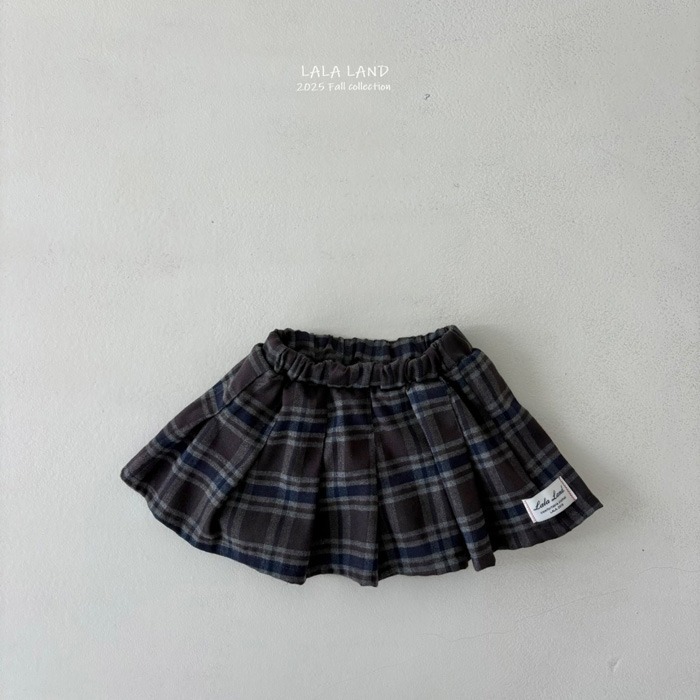 🇰🇷韓國童裝｜2025秋款🍂LALALAND格紋裙褲-細節圖2