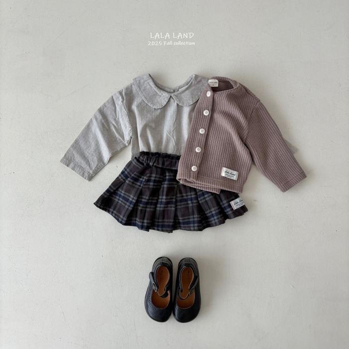 🇰🇷韓國童裝｜2025秋款🍂LALALAND格紋裙褲-細節圖6