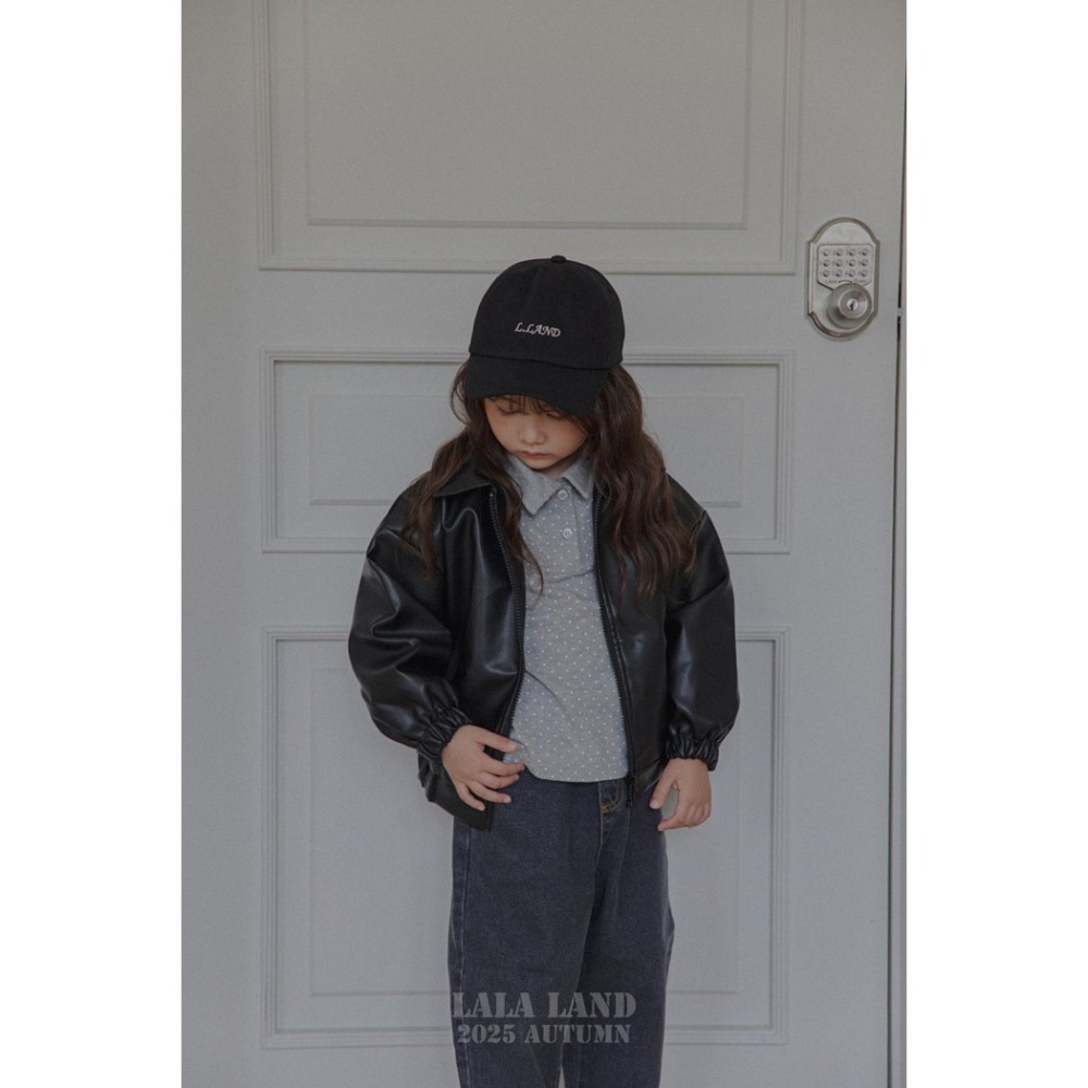 🇰🇷韓國童裝｜2025秋款🍂LALALAND波點翻領T-shirt / 波點領口T-shirt-細節圖5