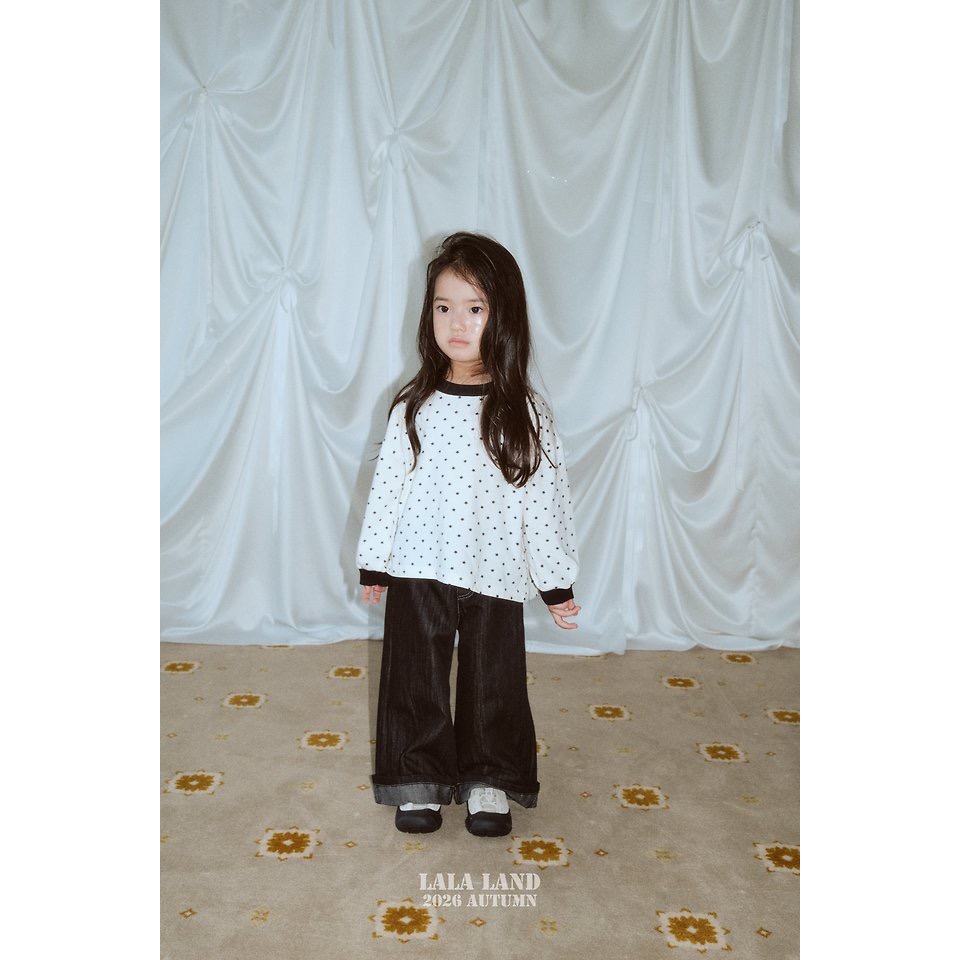 🇰🇷韓國童裝｜2026秋款🍂LALALAND星星/Oreo斑點衛衣上衣-細節圖7