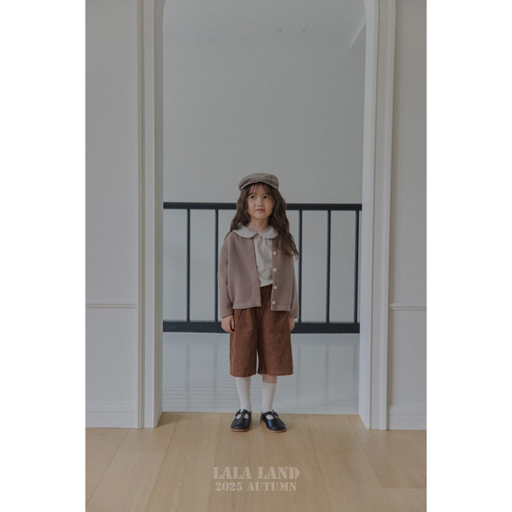 🇰🇷韓國童裝｜2025秋款🍂LALALAND坑條紋針織外套-細節圖3