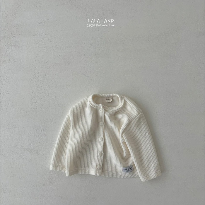 🇰🇷韓國童裝｜2025秋款🍂LALALAND坑條紋針織外套-細節圖11