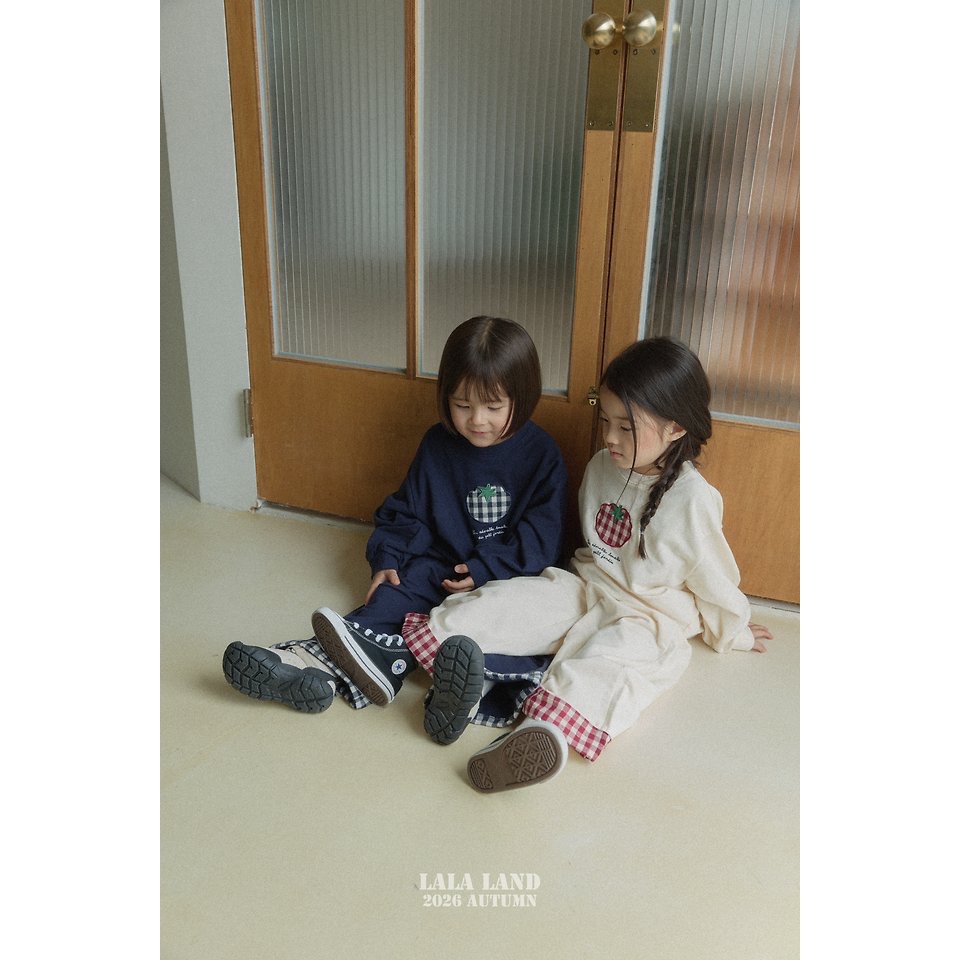 🇰🇷韓國童裝｜2026秋款🍂LALALAND番茄衛衣上衣-細節圖6
