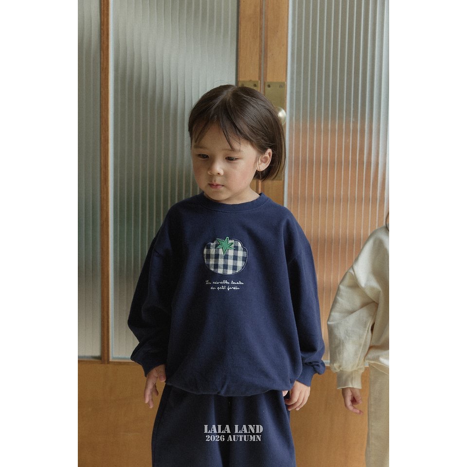 🇰🇷韓國童裝｜2026秋款🍂LALALAND番茄衛衣上衣-細節圖8