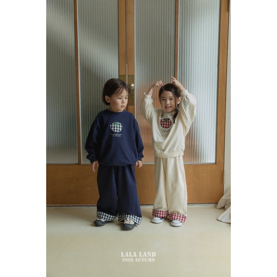 🇰🇷韓國童裝｜2026秋款🍂LALALAND格紋拼接長褲-細節圖6