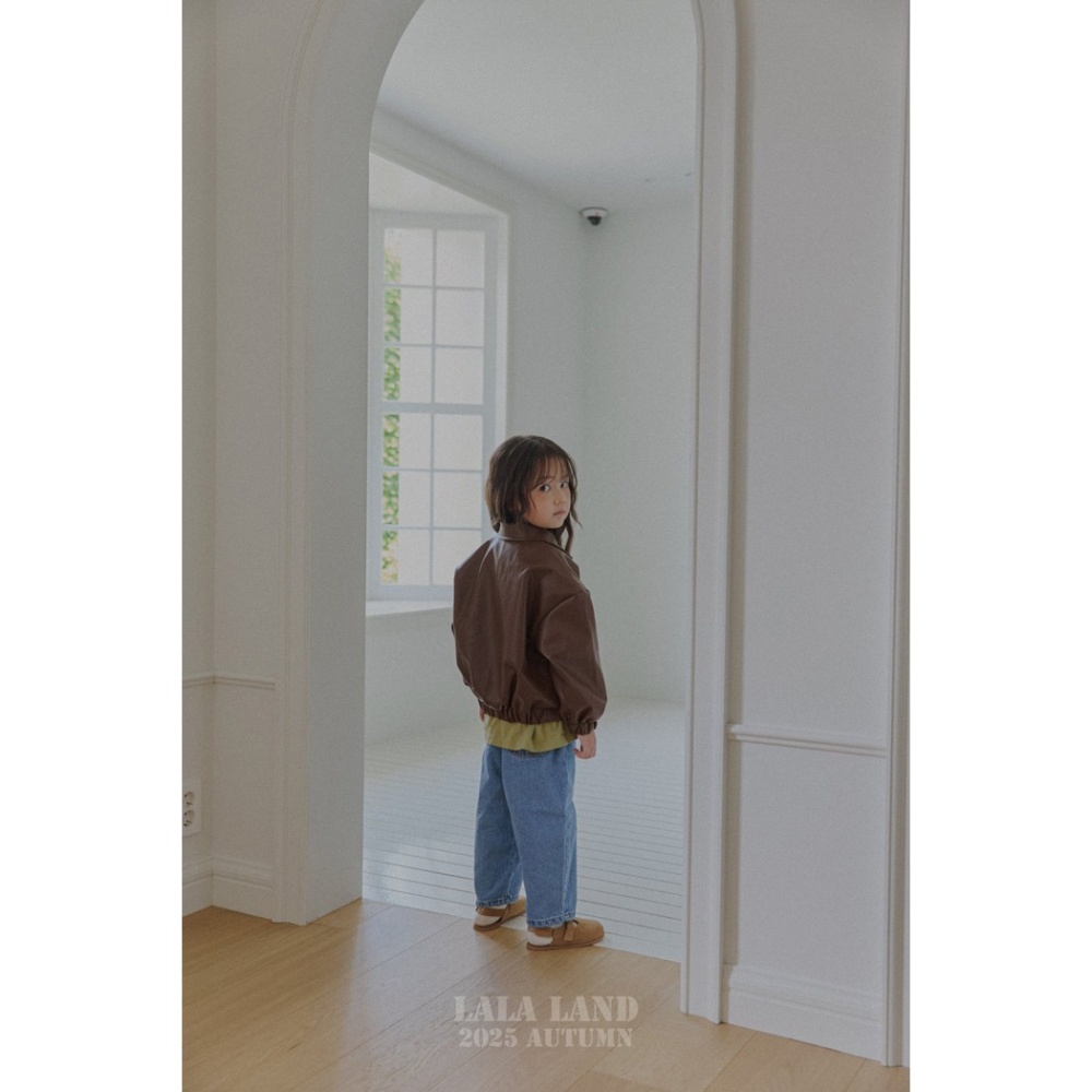 🇰🇷韓國童裝｜2025秋款🍂LALALAND仿皮革夾克外套-細節圖10