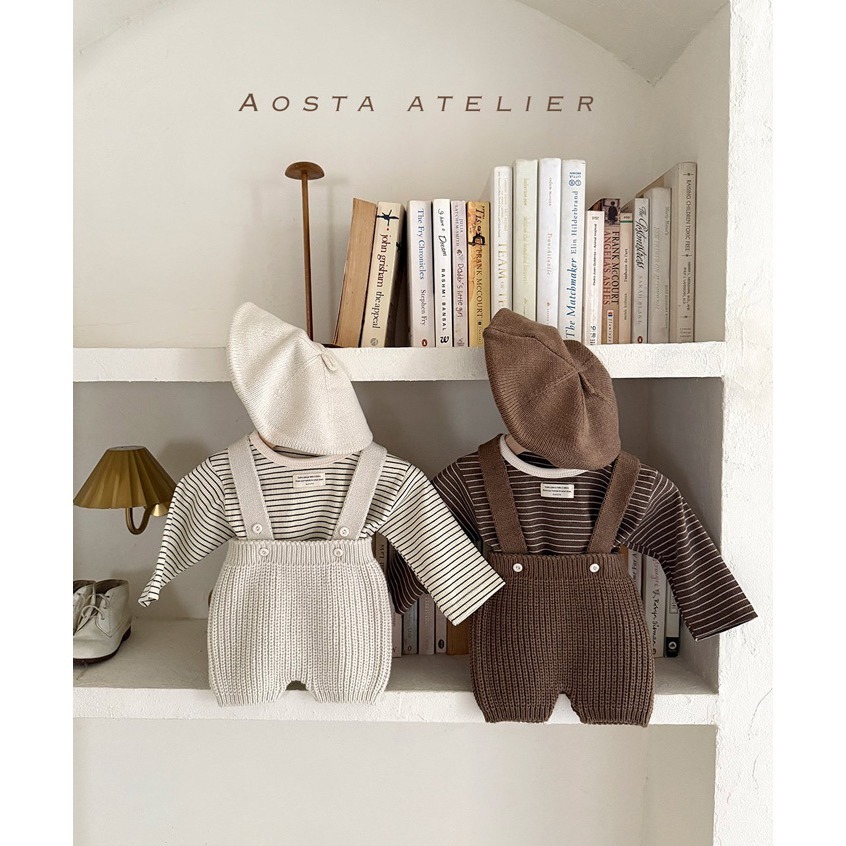 🇰🇷韓國童裝｜2025秋款🍂AOSTA針織貝雷帽-細節圖5