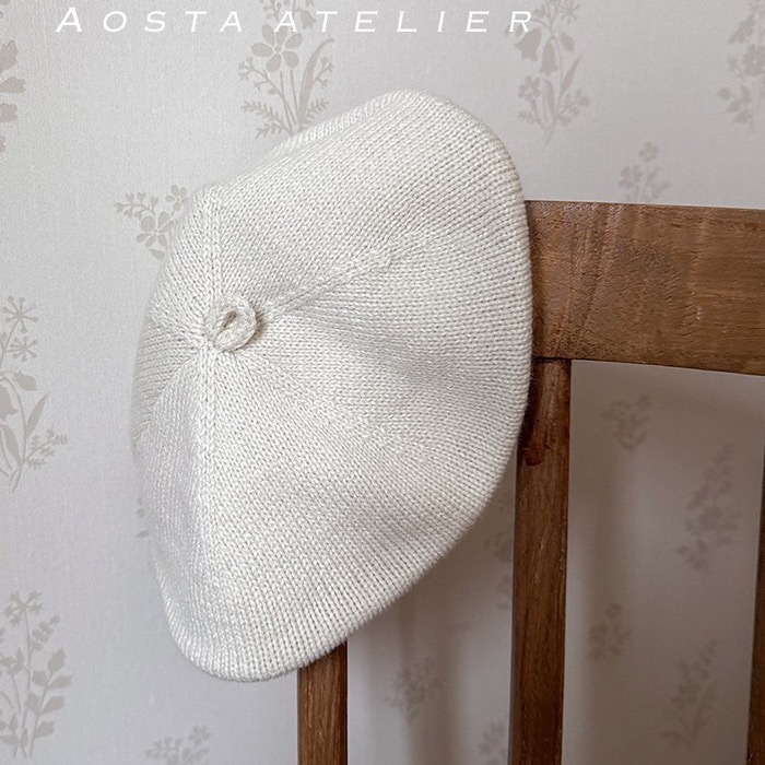 🇰🇷韓國童裝｜2025秋款🍂AOSTA針織貝雷帽-規格圖11