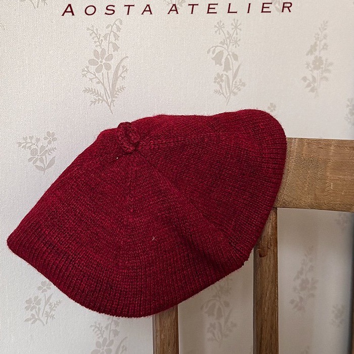 🇰🇷韓國童裝｜2025秋款🍂AOSTA針織貝雷帽-規格圖11