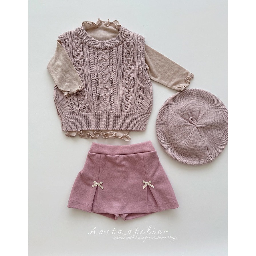 🇰🇷韓國童裝｜2025秋款🍂AOSTA針織背心-細節圖5