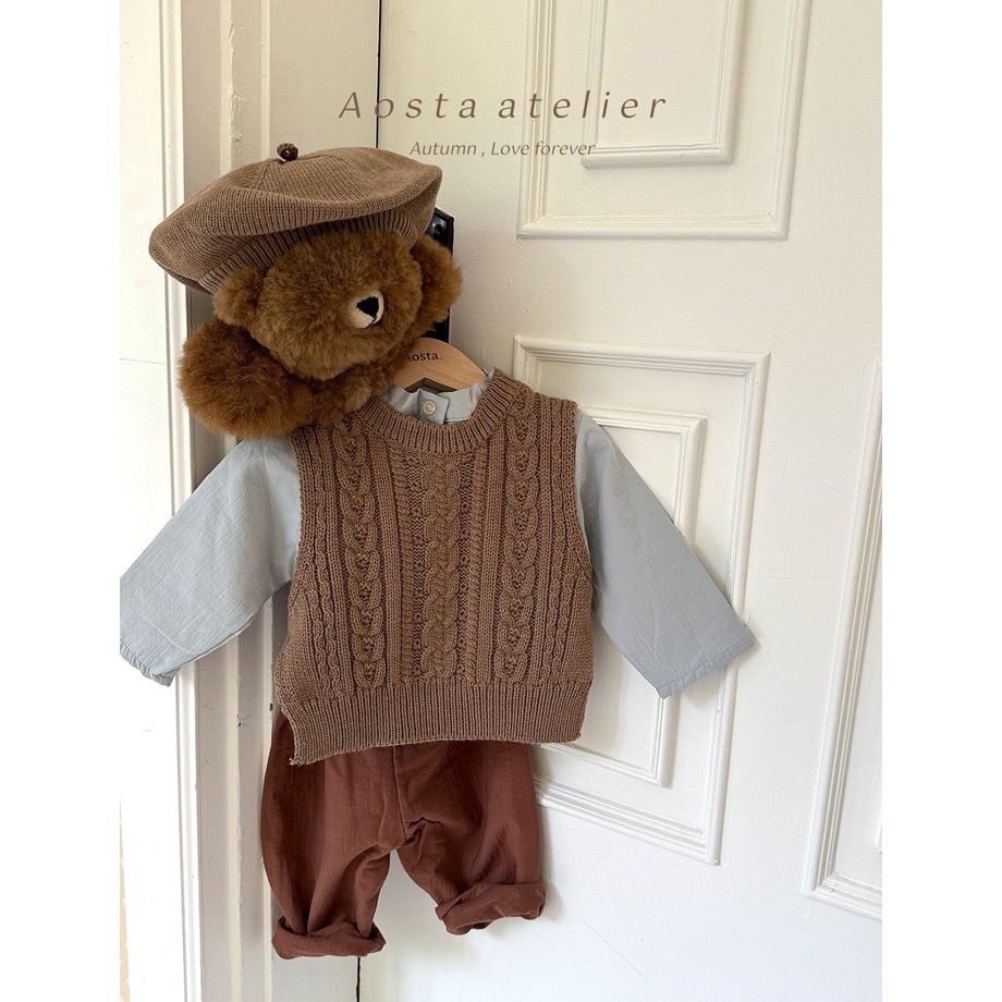 🇰🇷韓國童裝｜2025秋款🍂AOSTA針織背心-細節圖8