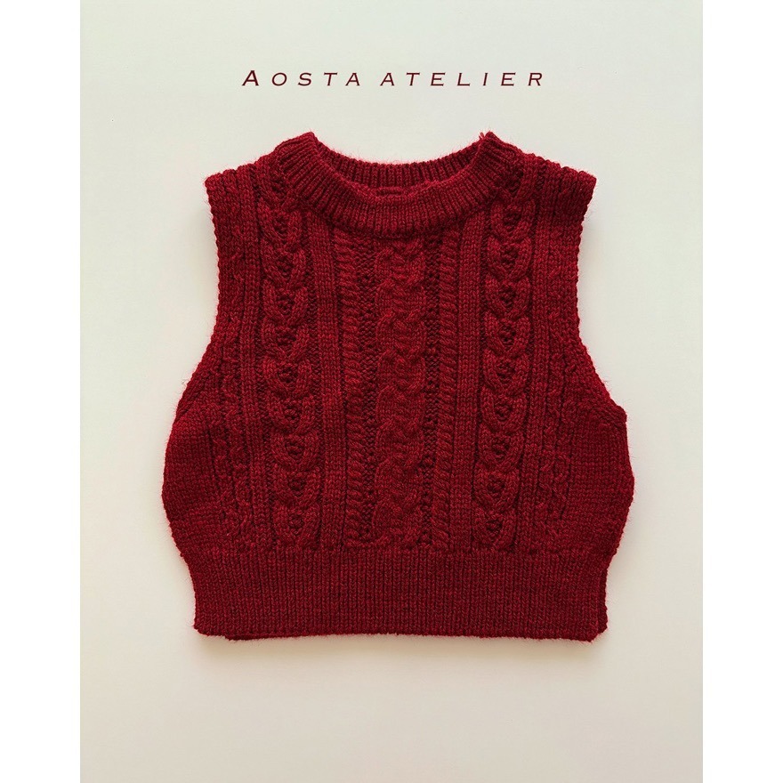 🇰🇷韓國童裝｜2025秋款🍂AOSTA針織背心-規格圖11