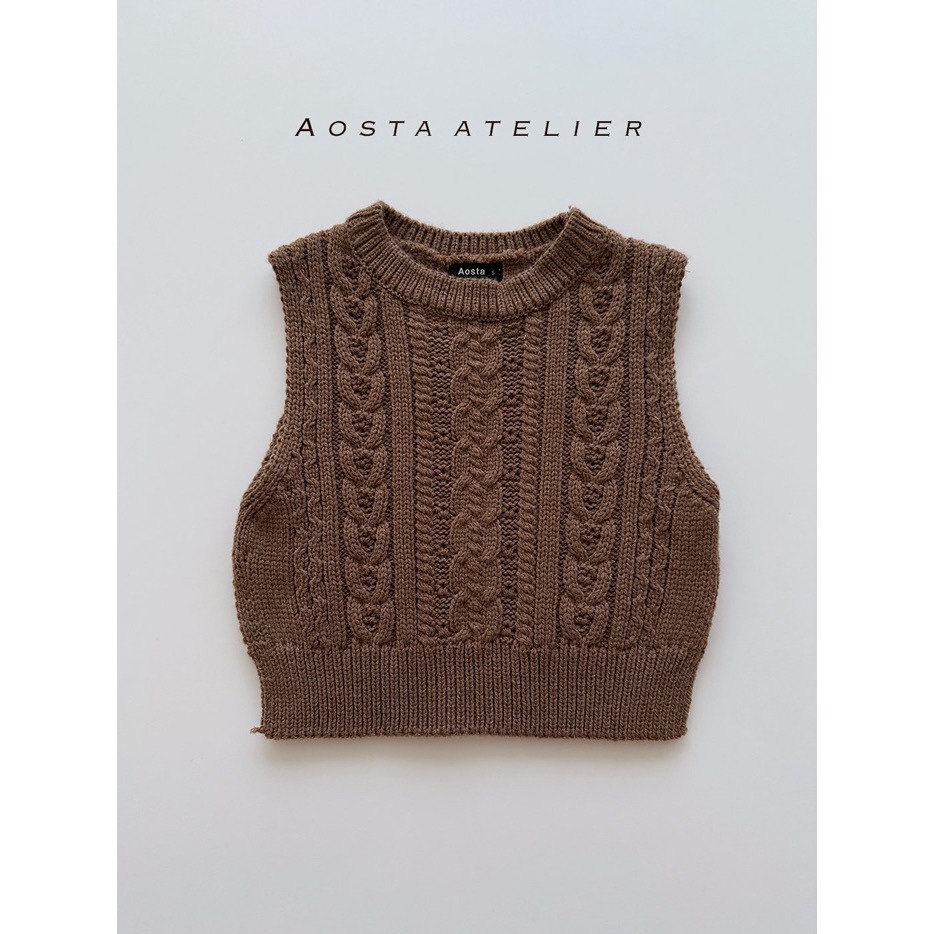 🇰🇷韓國童裝｜2025秋款🍂AOSTA針織背心-規格圖11