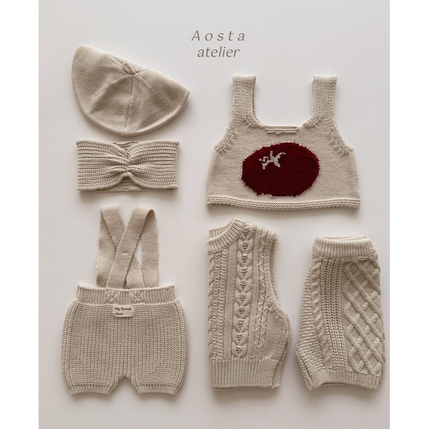 🇰🇷韓國童裝｜2025秋款🍂AOSTA針織短版背心-細節圖6