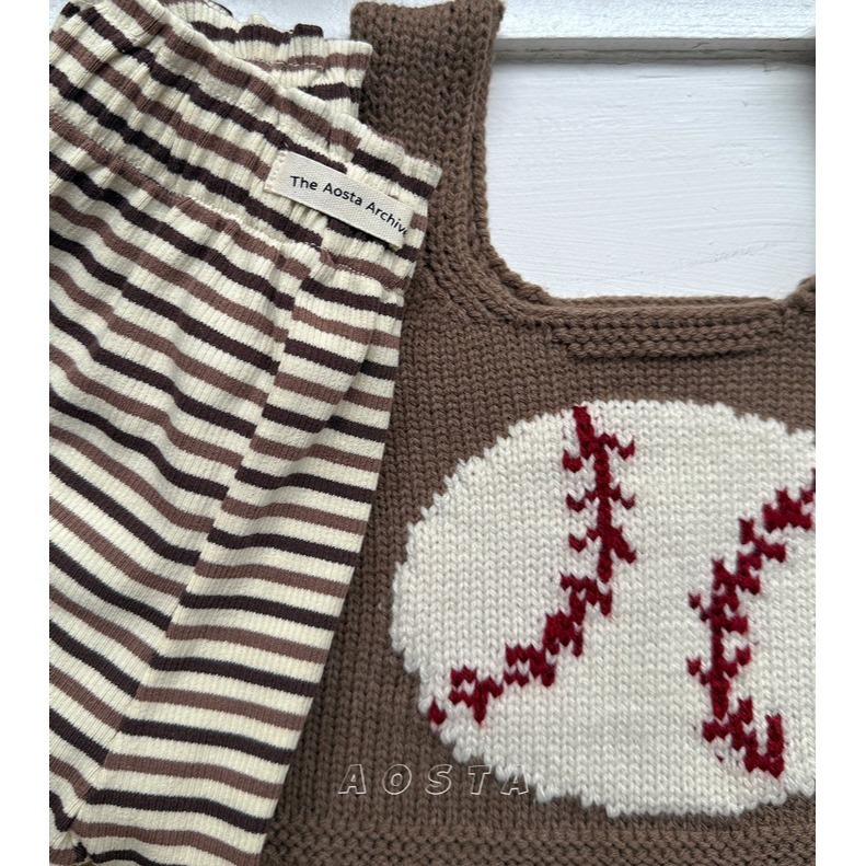 🇰🇷韓國童裝｜2025秋款🍂AOSTA針織短版背心-細節圖11