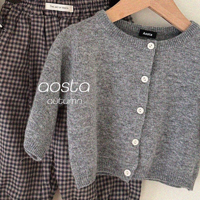 🇰🇷韓國童裝｜2026秋款🍂AOSTA針織外套🧶-規格圖3