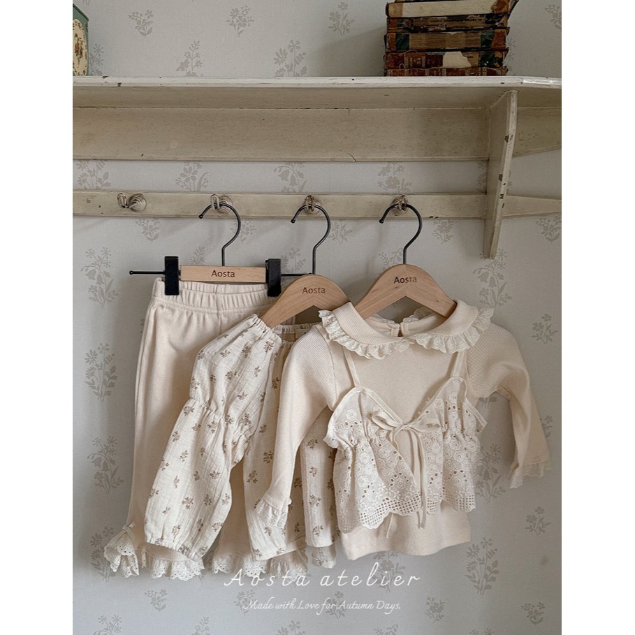 🇰🇷韓國童裝｜2025秋款🍂AOSTA緹花綁帶背心-細節圖3