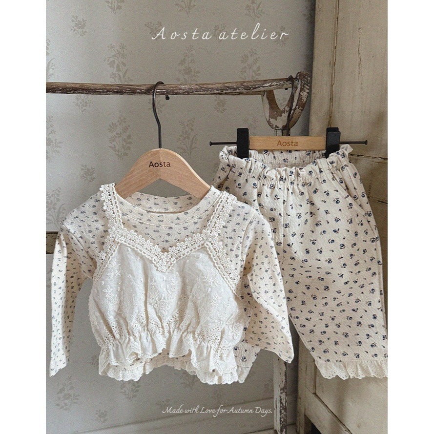 🇰🇷韓國童裝｜2025秋款🍂AOSTA緹花綁帶背心-細節圖5