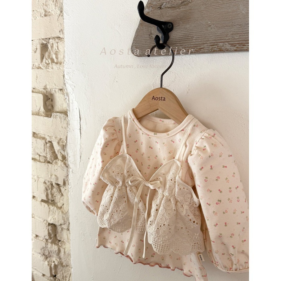 🇰🇷韓國童裝｜2025秋款🍂AOSTA緹花綁帶背心-細節圖7