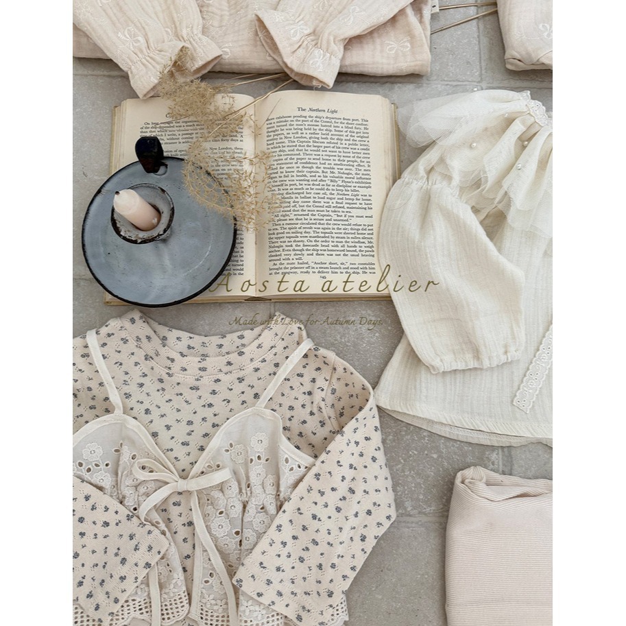 🇰🇷韓國童裝｜2025秋款🍂AOSTA緹花綁帶背心-細節圖11